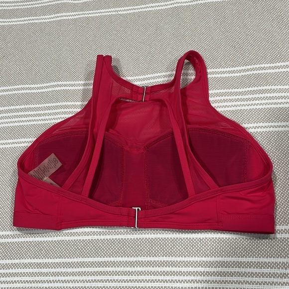 CALIA High Neck Bikini Top Mesh Magenta - Picture 4 of 9